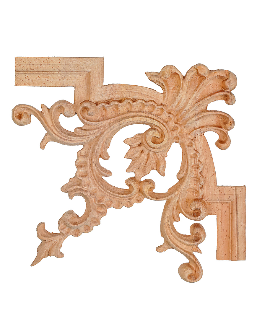 زوايا خشب زخرفية للأثاث الكلاسيكي