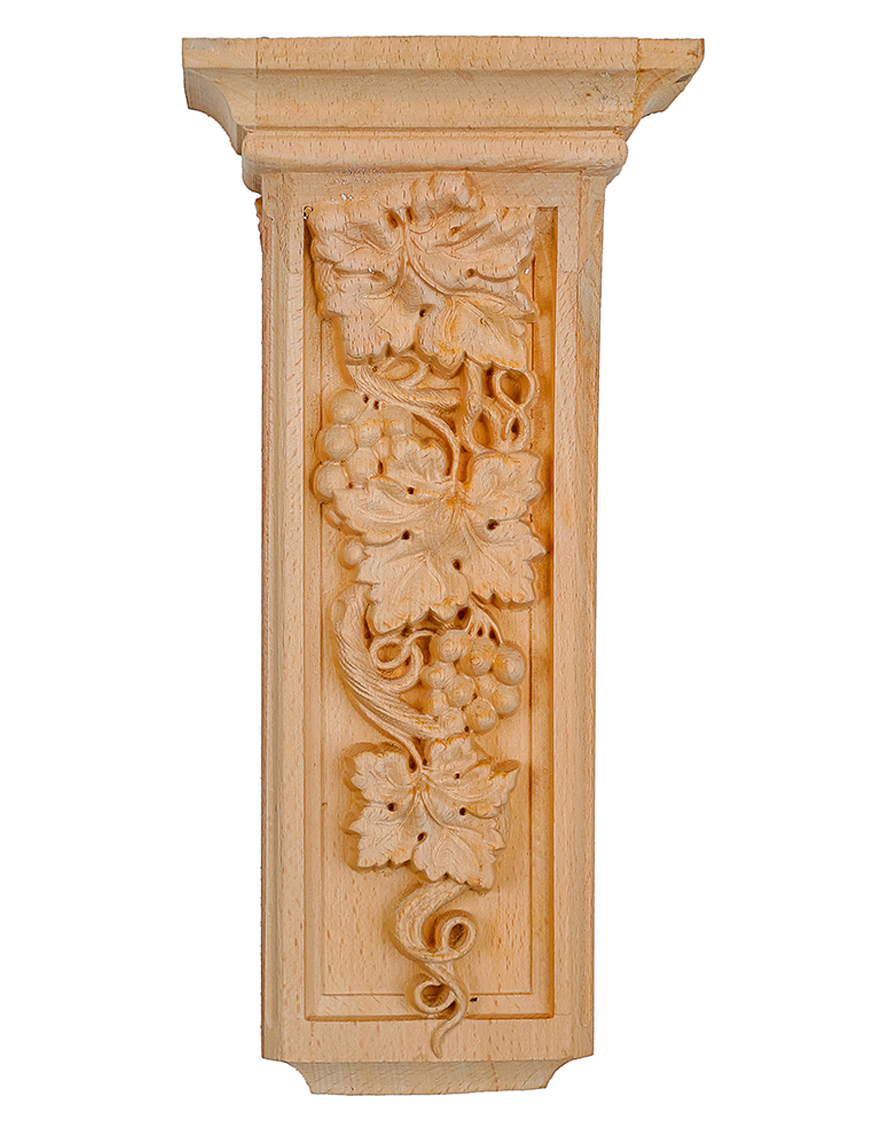 تم تصميم وتنفيذ اكسسورات خشب لأعمال النجارة والديكور بشكل مستطيل لتناسب التصاميم الكلاسيكية لتكون العنصر المحوري في أي قطعة أثاث أو ديكور داخلى ، بتفاصيل منحوتة يدويًا مستوحاة من الطراز الأوروبي العريق، لتضفي لمسة ملكية